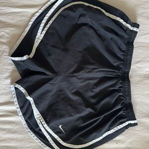 Nike Black and White Athletic Shorts Lightweight Design